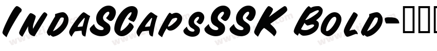IndaSCapsSSK Bold字体转换